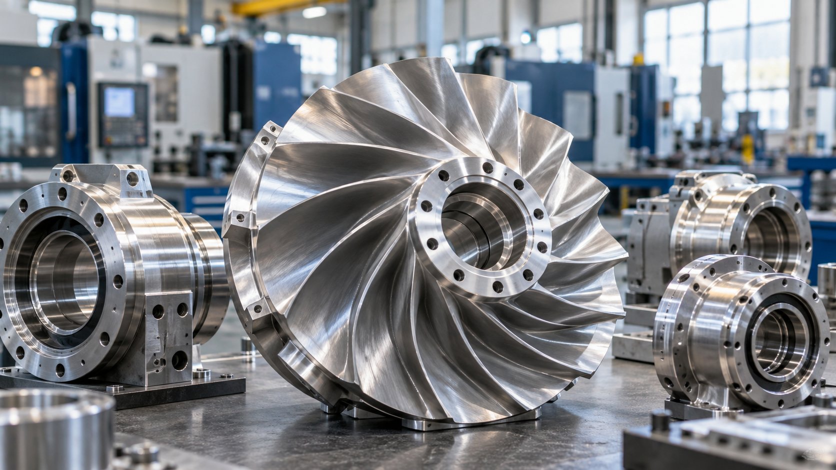 Enerji alanına yönelik CNC torna ve freze üretim ortamı