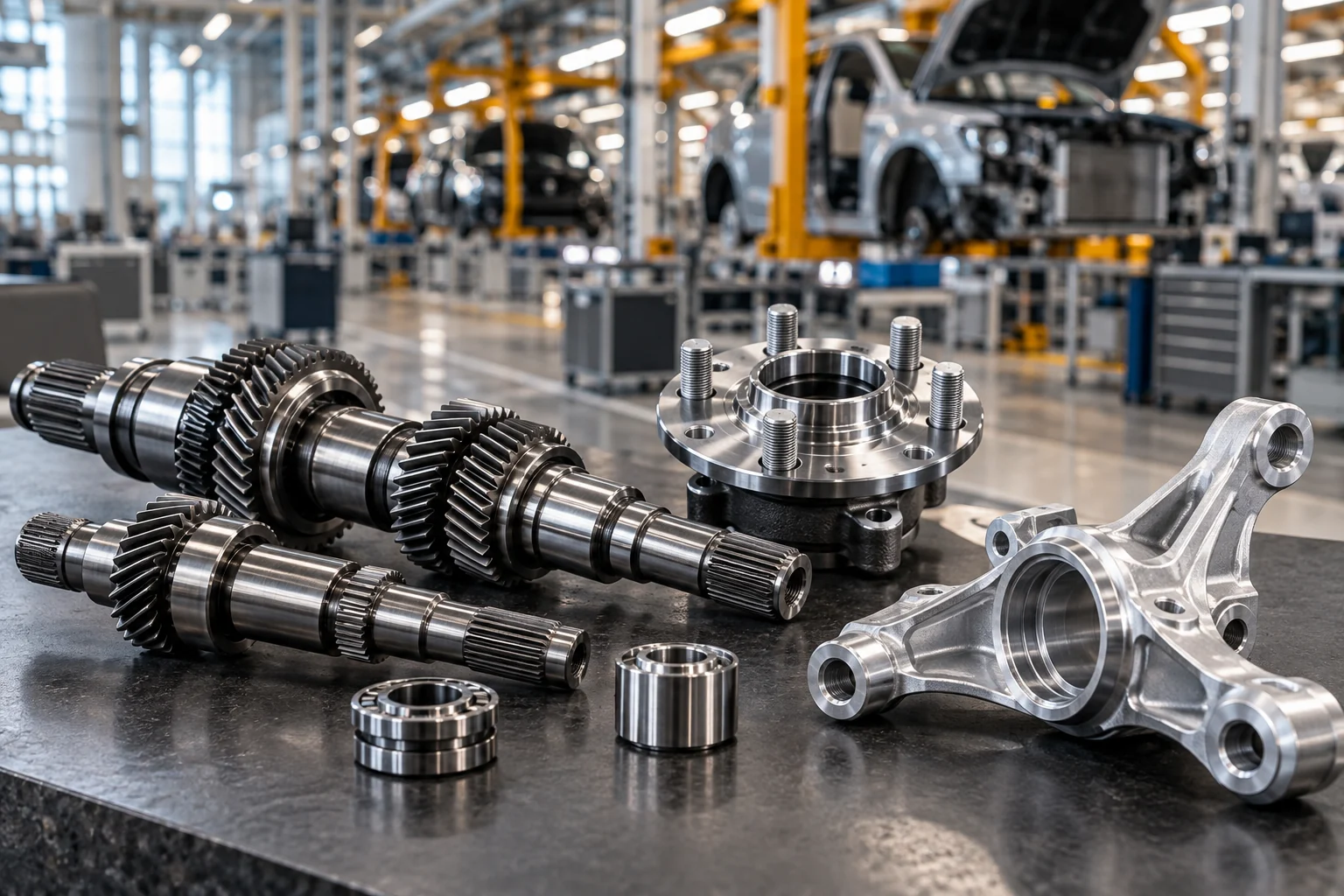 Otomotiv alanına yönelik CNC torna ve freze üretim ortamı